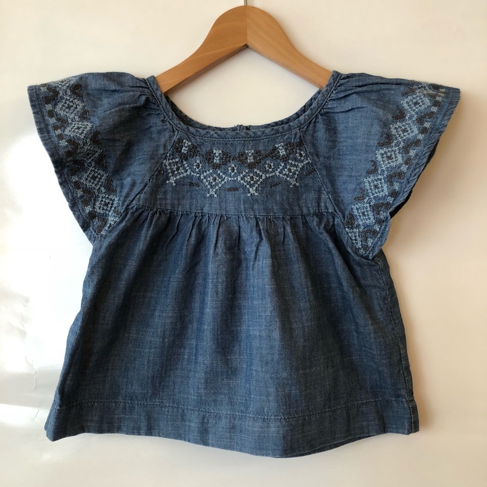 JOE FRESH Denim blouse toddler 2T